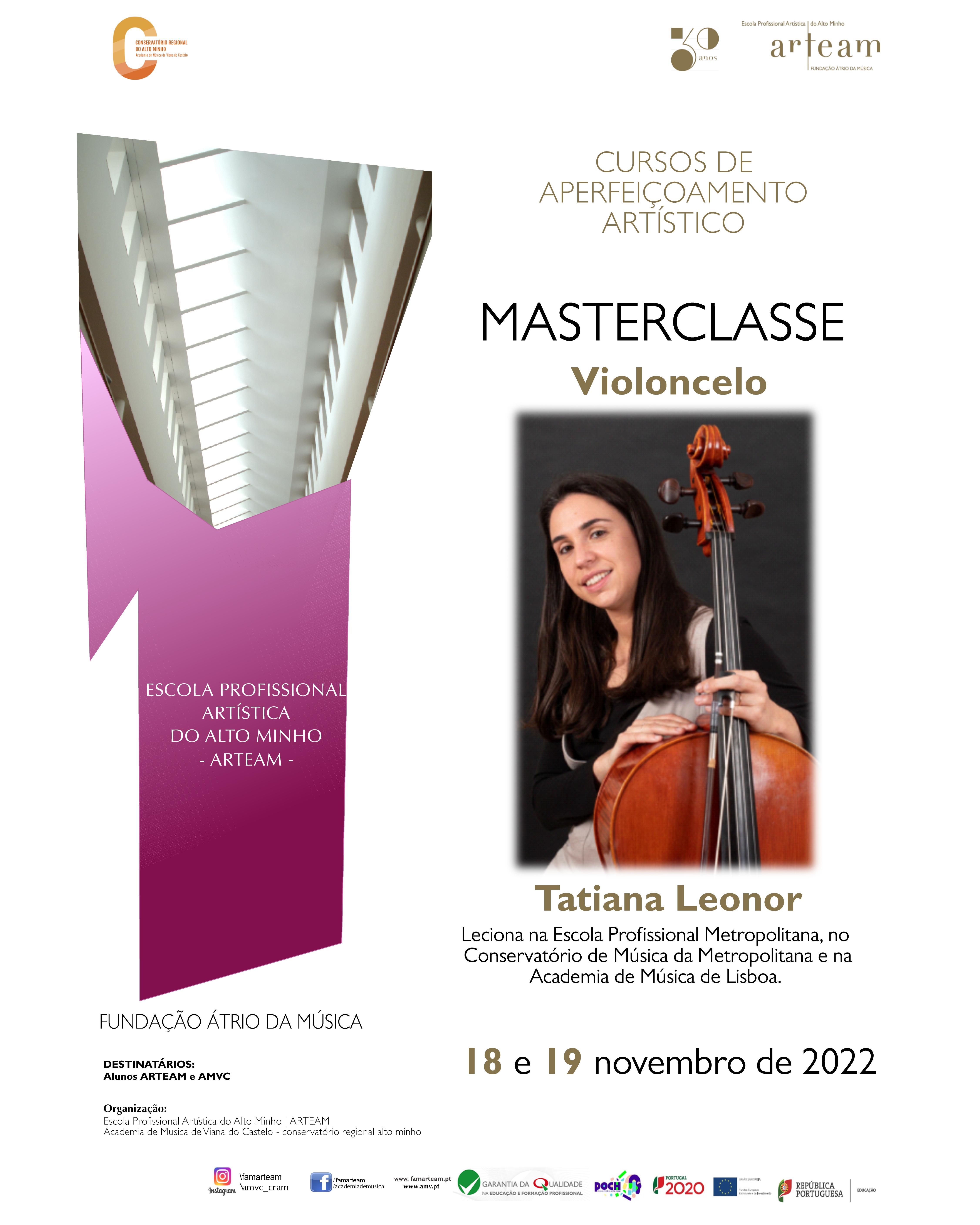 Masterclasse de Violoncelo por Tatiana Leonor