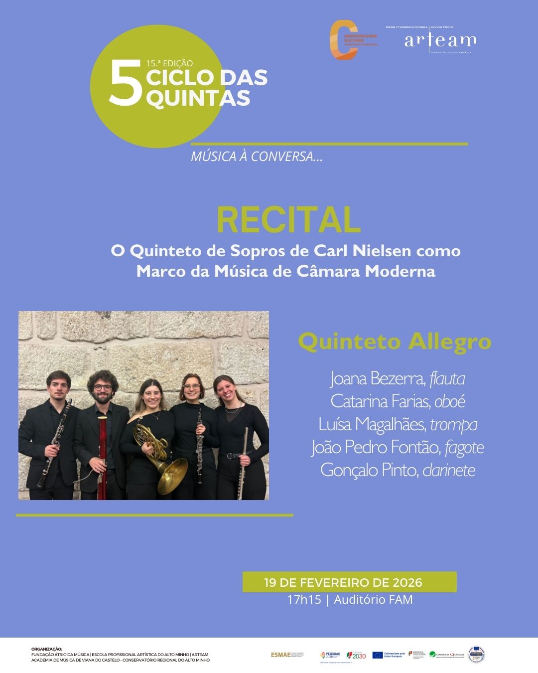 🎶 CICLO DAS QUINTAS – Música à Conversa… fevereiro 2026