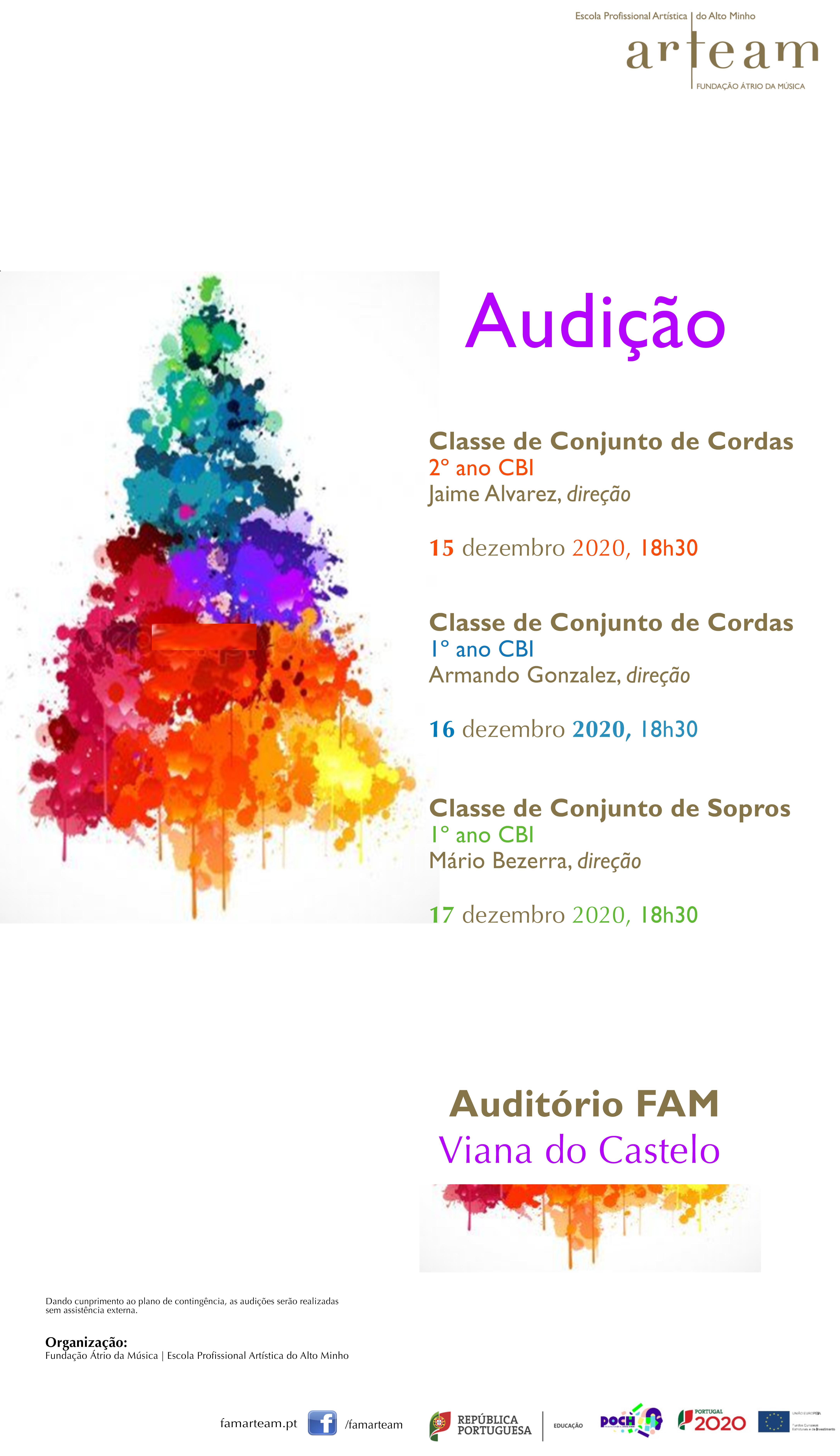 Audição das Classes de Conjunto ARTEAM