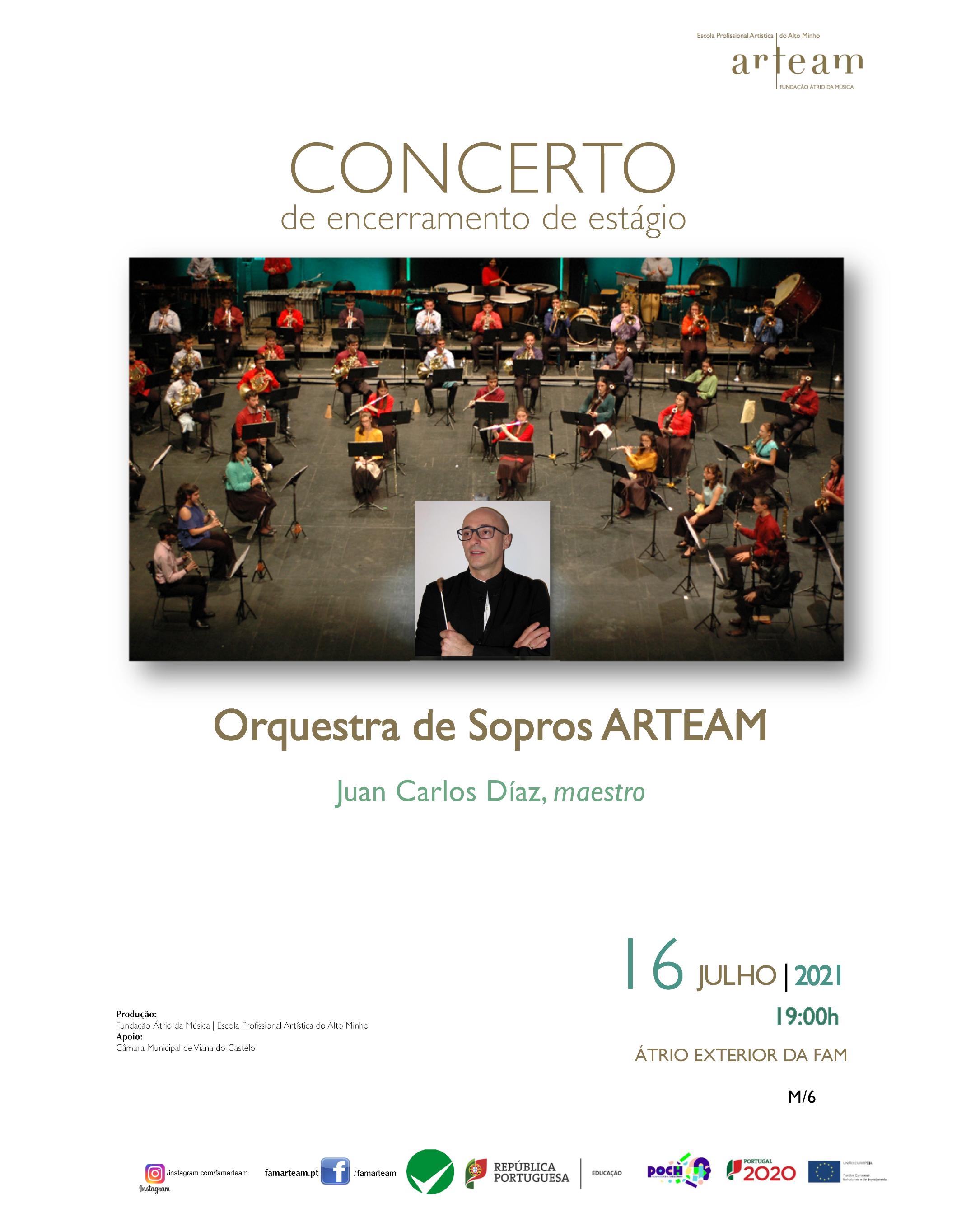 Concerto  de Encerramento de Estágio - Orquestra de Sopros ARTEAM