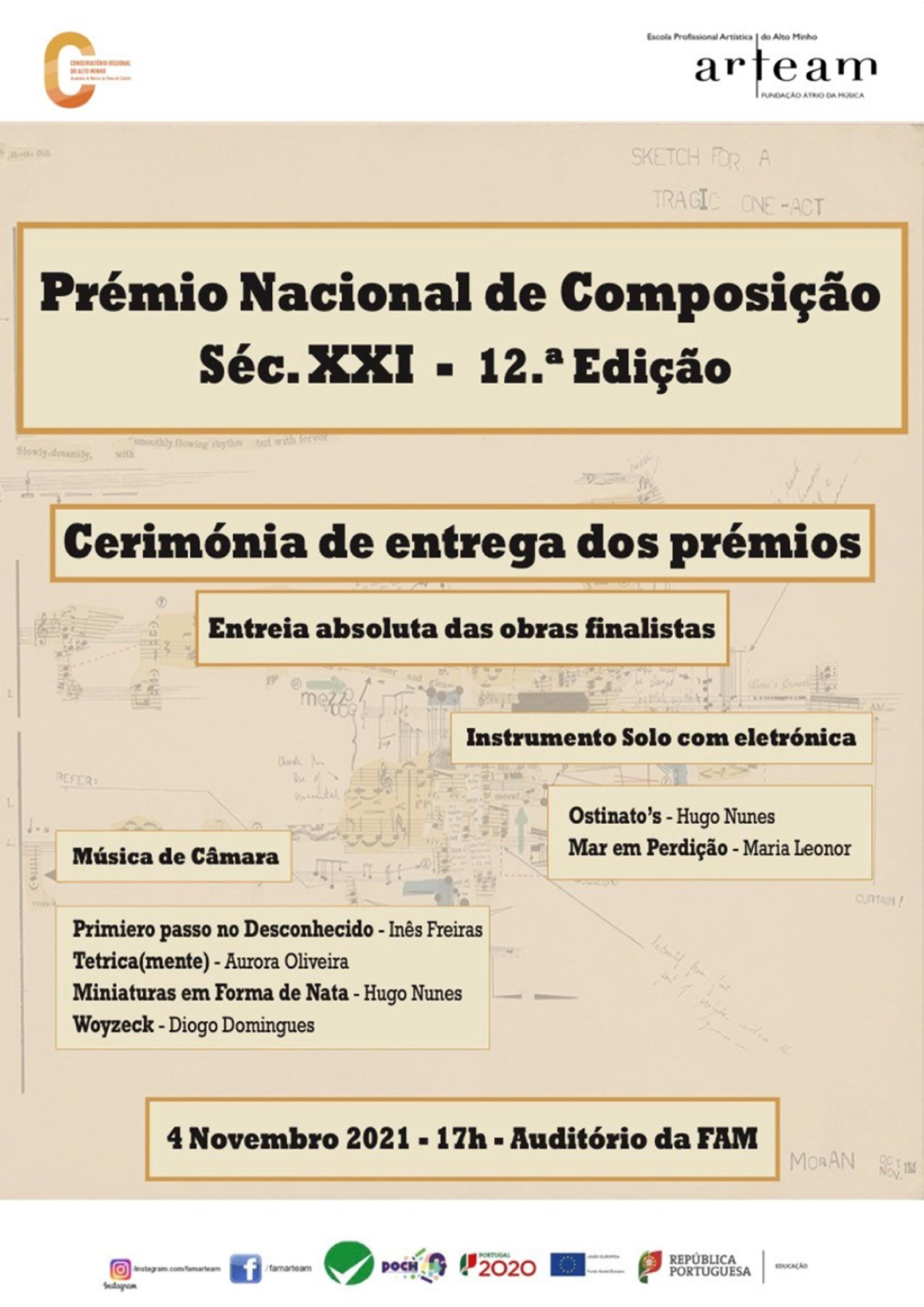 PRÉMIO NACIONAL DE COMPOSIÇÃO