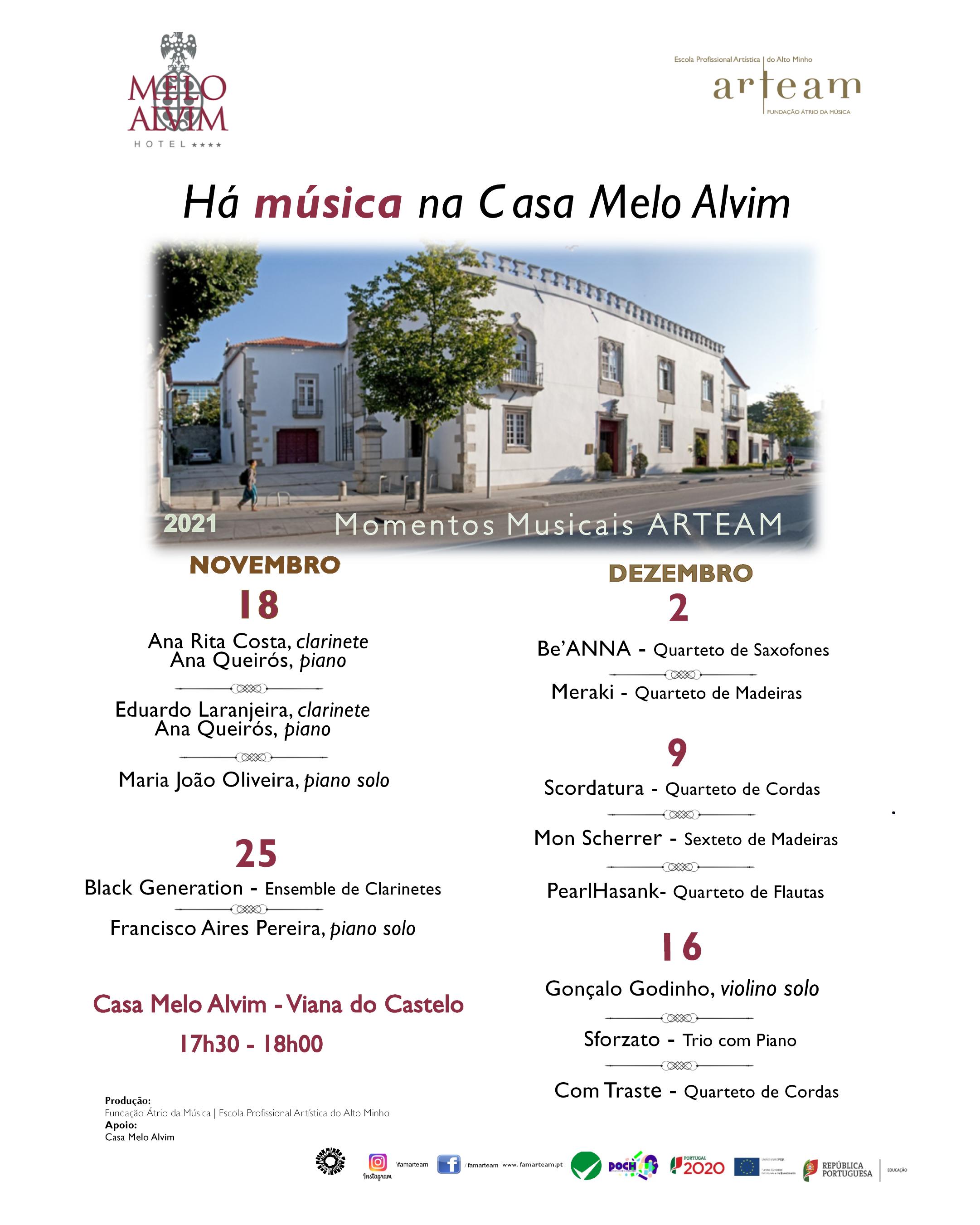 Há música na Casa Melo Alvim