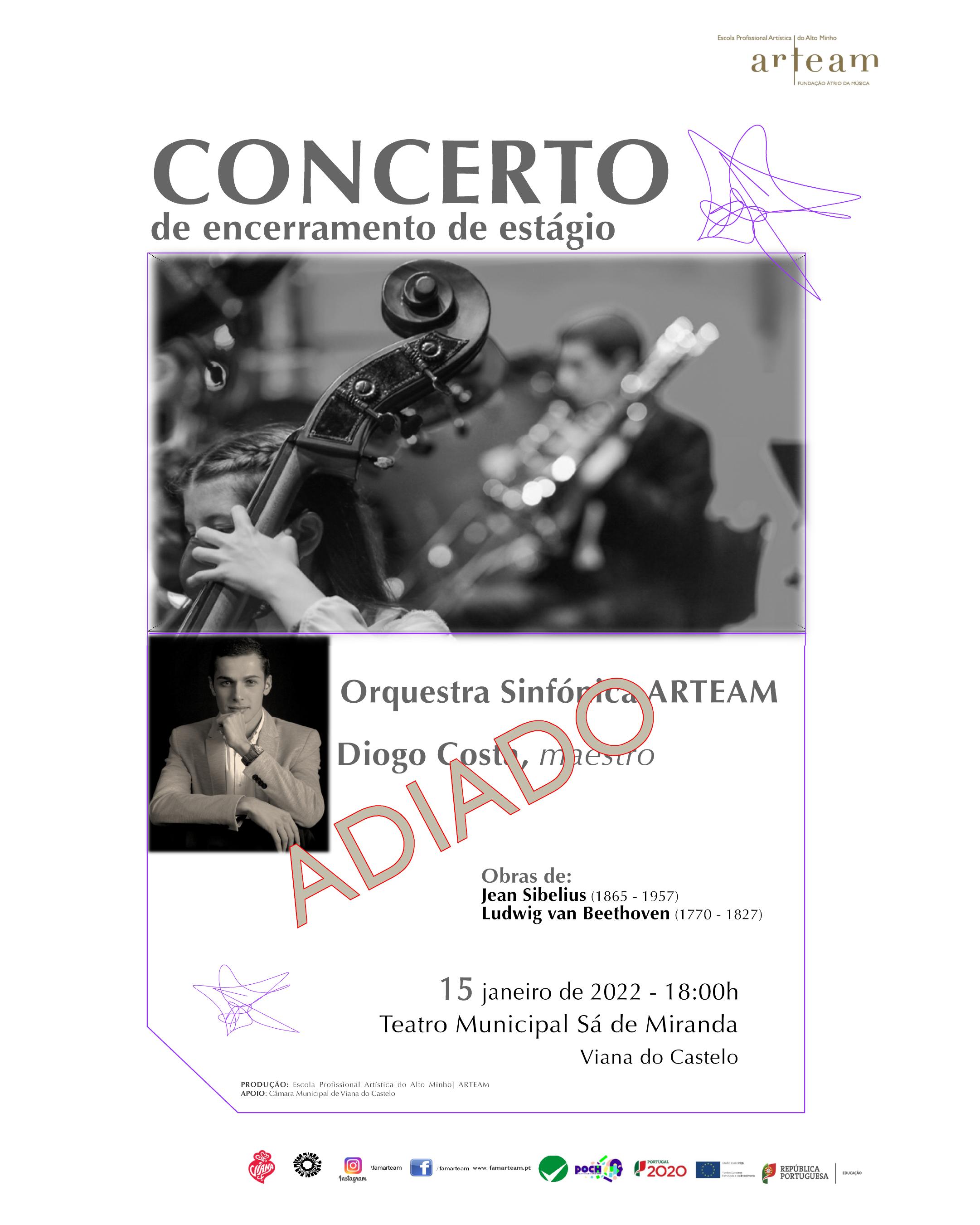Alteração de data - Concerto de Encerramento de Estágio  
