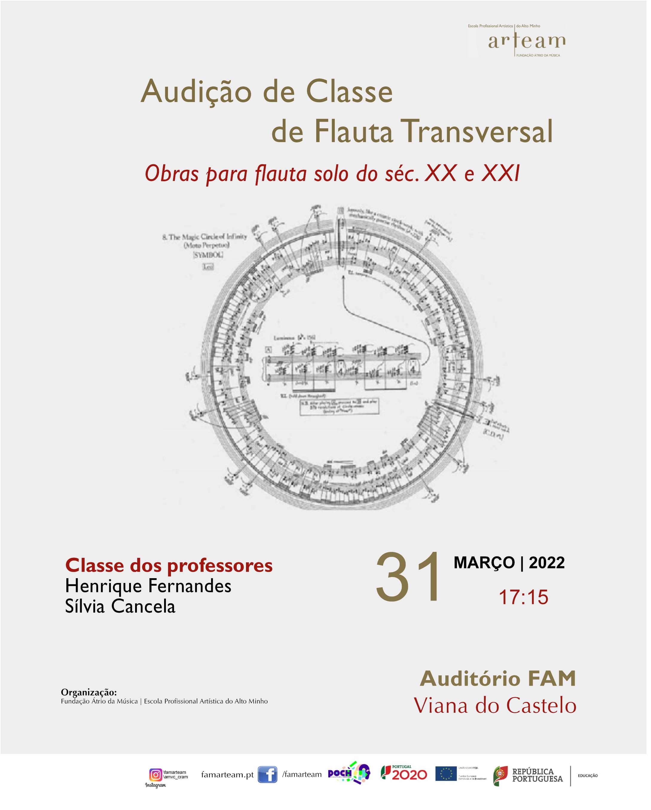 Audição temática das Classes de Flauta Transversal