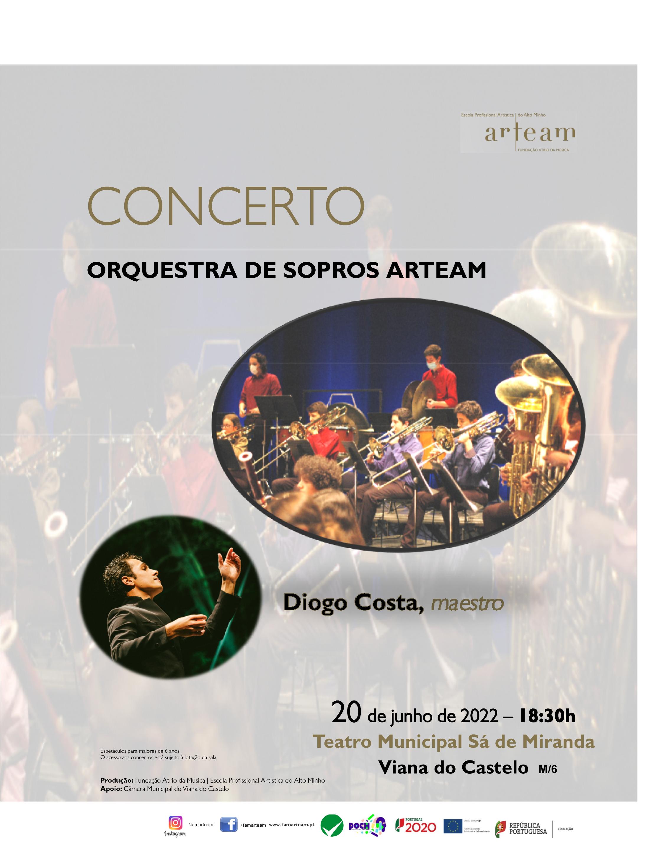 Orquestra de Sopros da ARTEAM no Teatro Municipal Sá de Miranda
