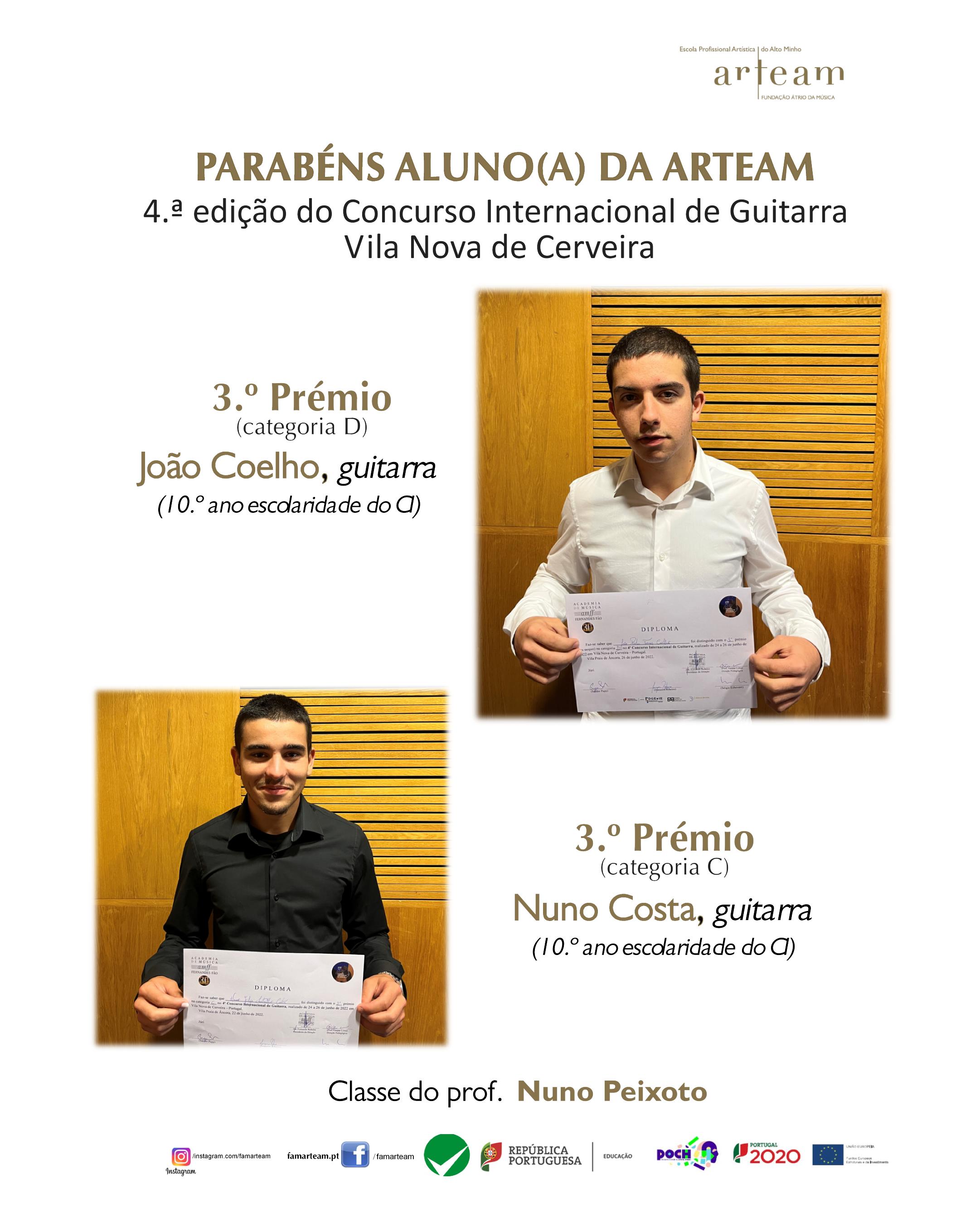 Alunos ARTEAM conquistam Alto Minho .