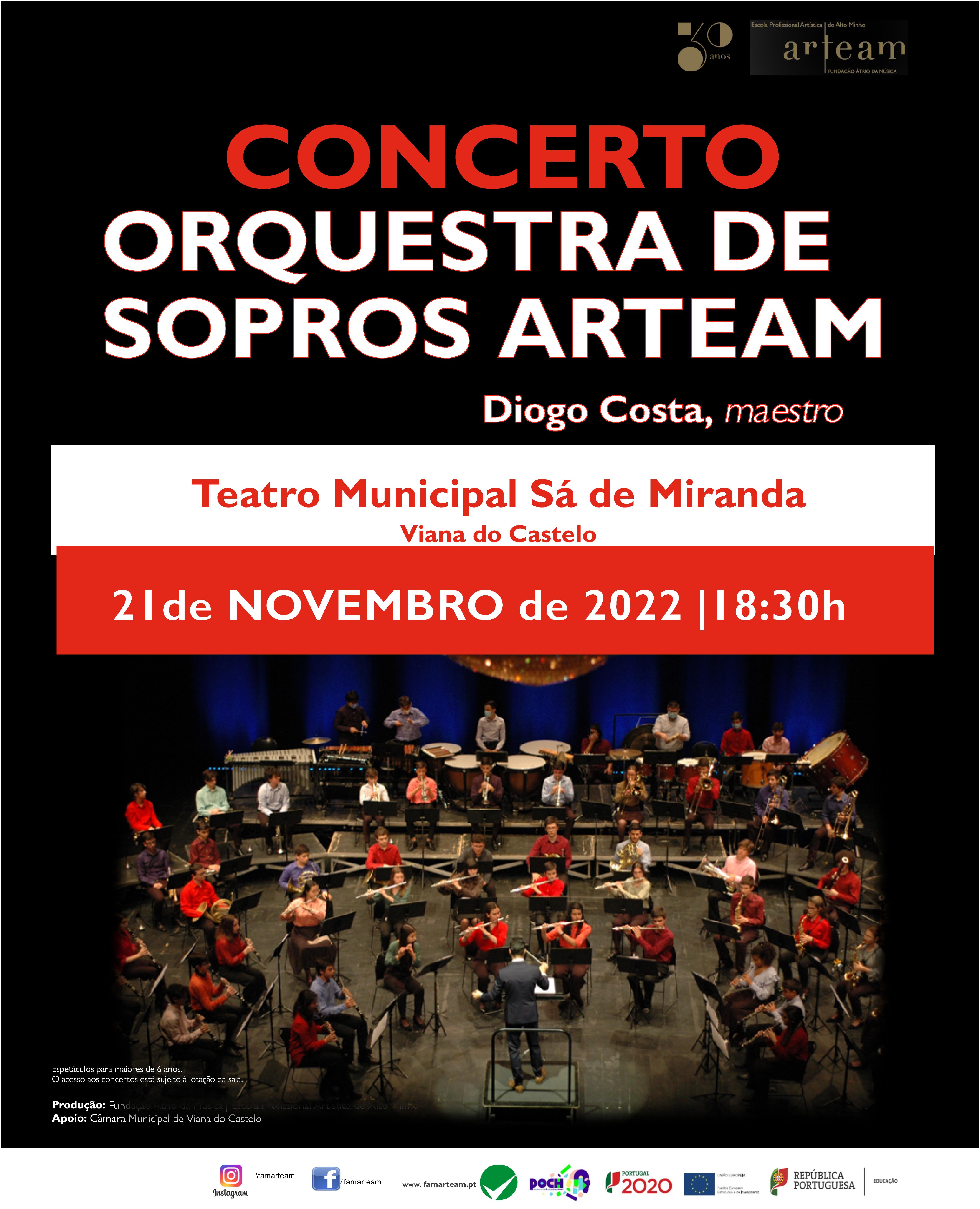 Concerto Orquestra de Sopros ARTEAM | Novembro 2022