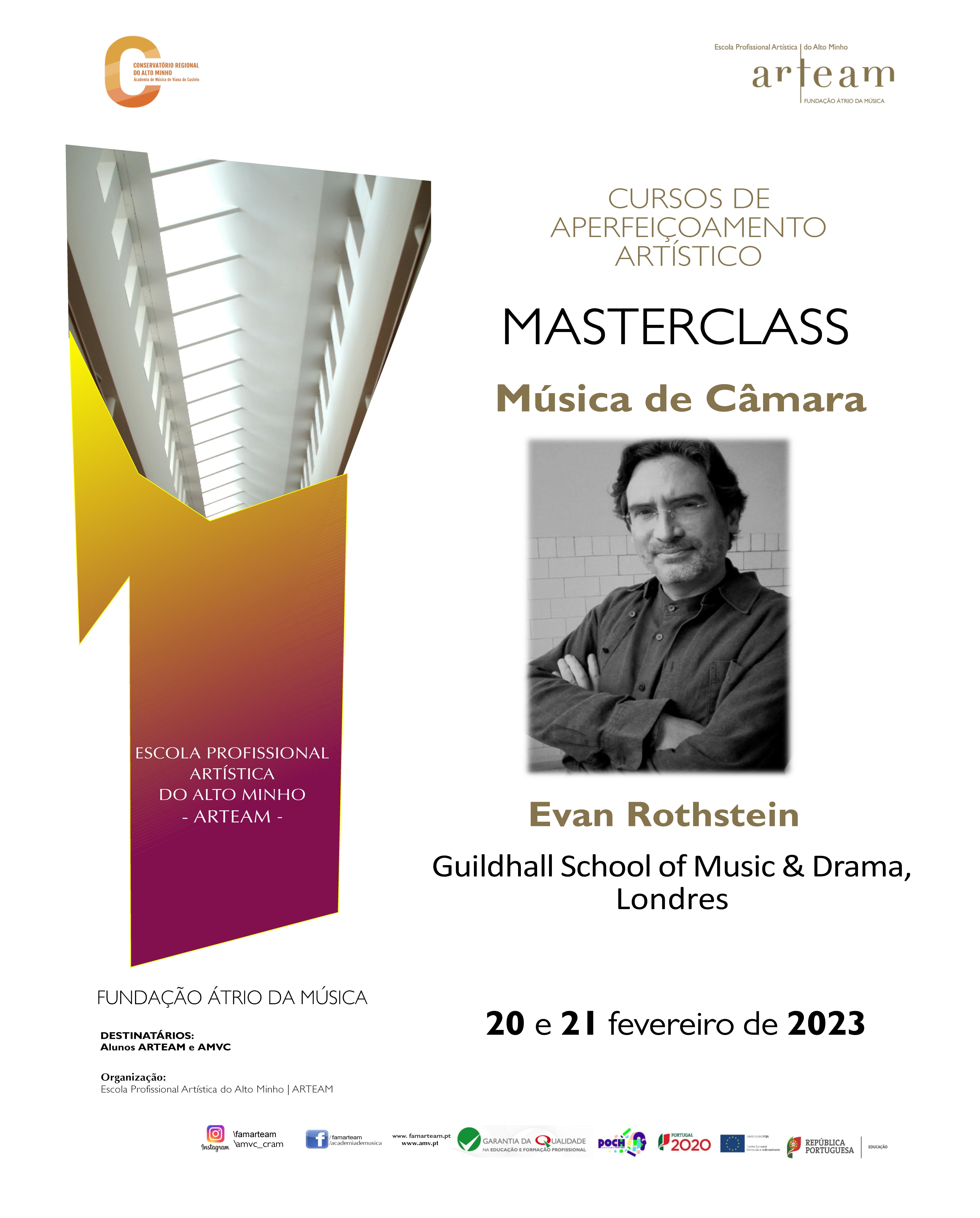 Masterclasse de Música de Câmara por Evan Rothstein