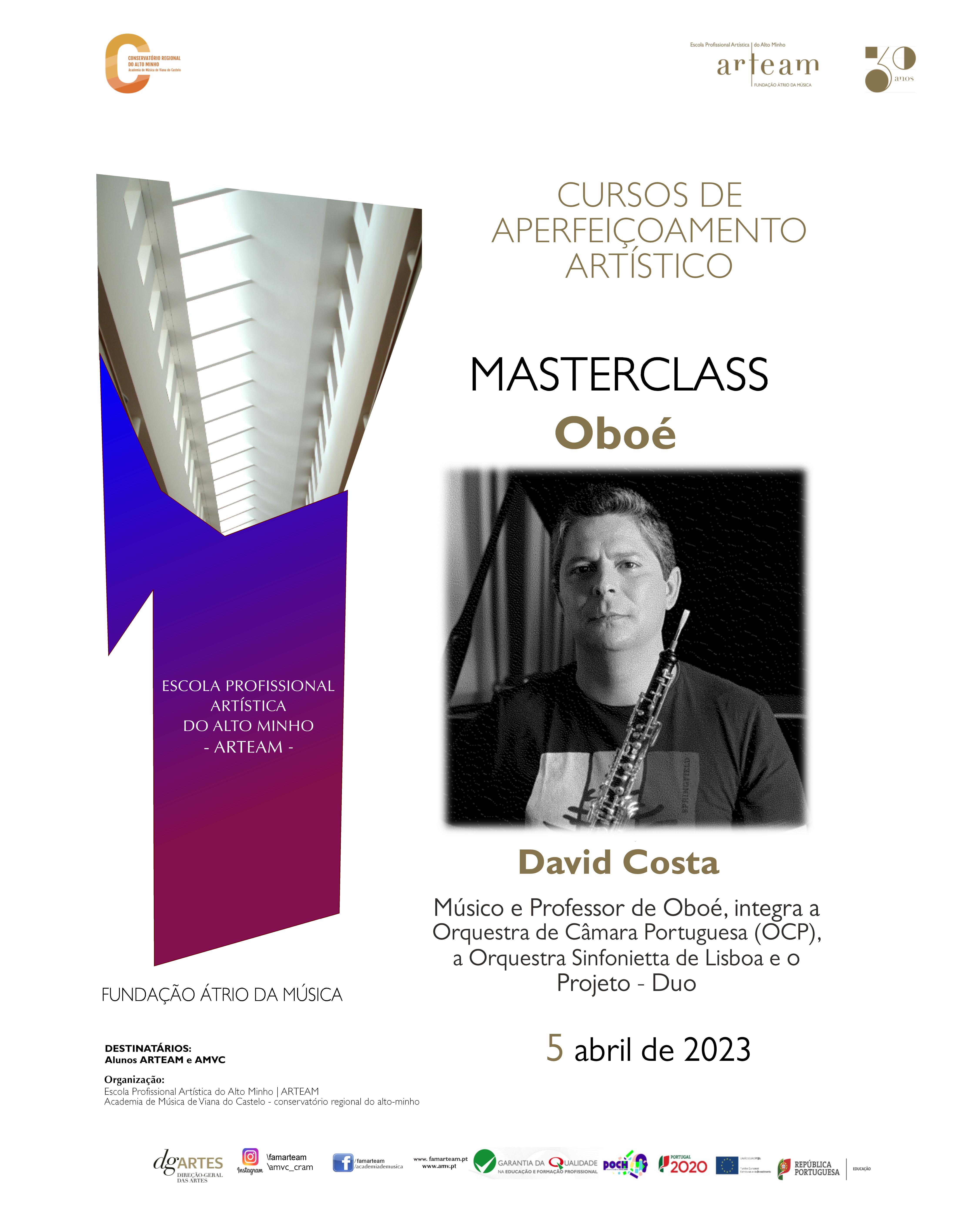 Masterclass de Oboé por David Costa