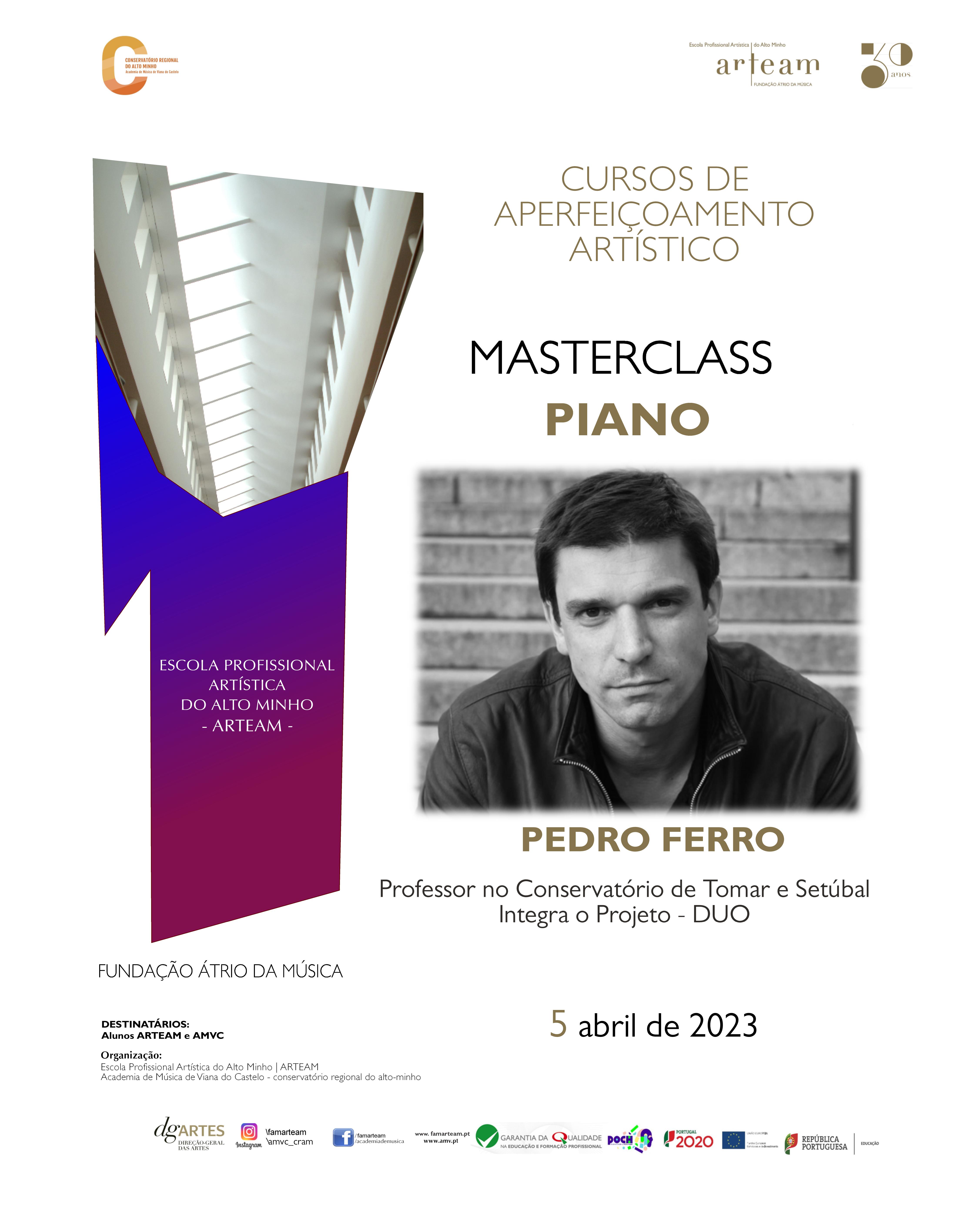 Masterclasse de Piano por Pedro Ferro
