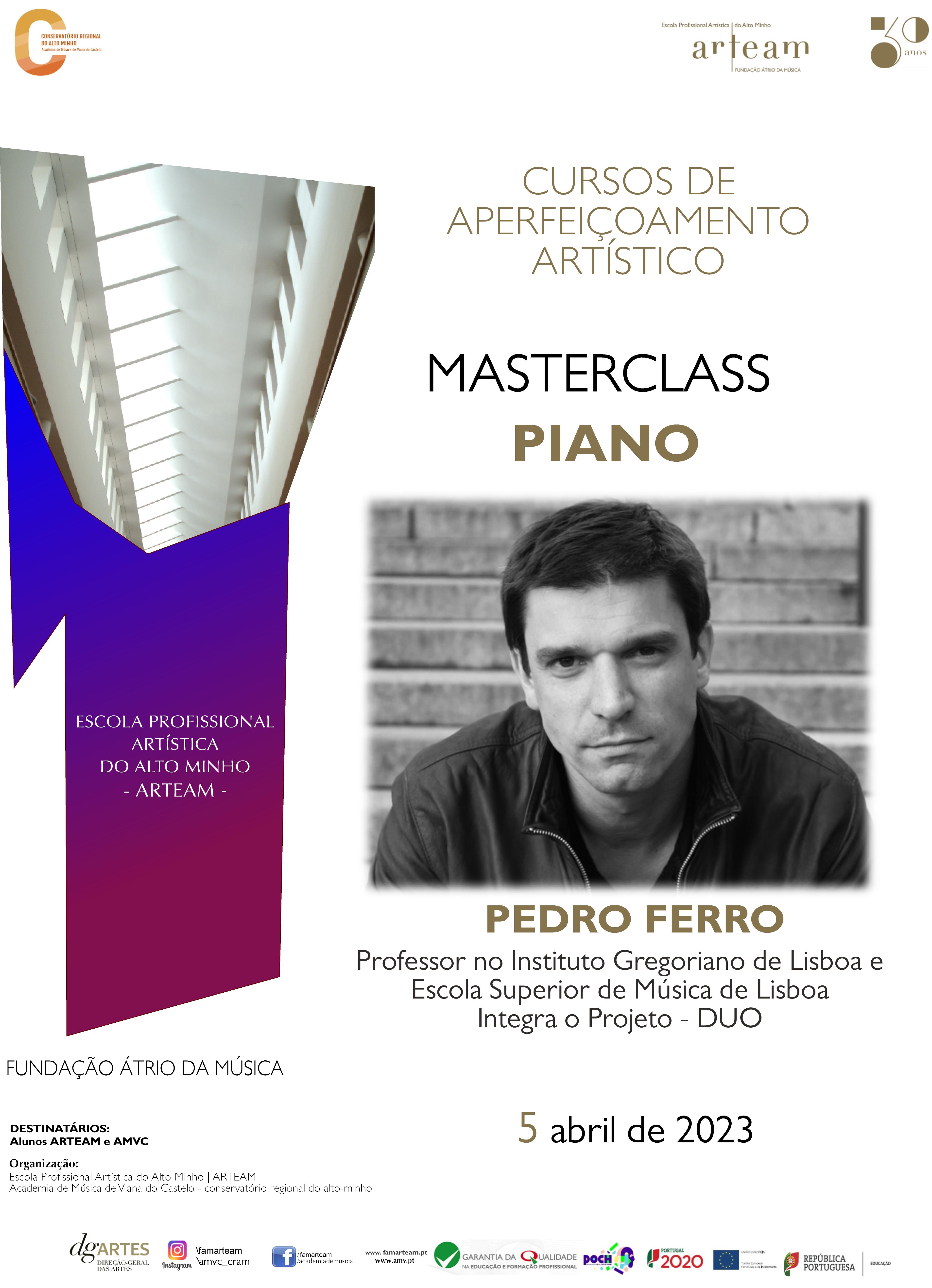 Masterclasse de Piano por Pedro Ferro