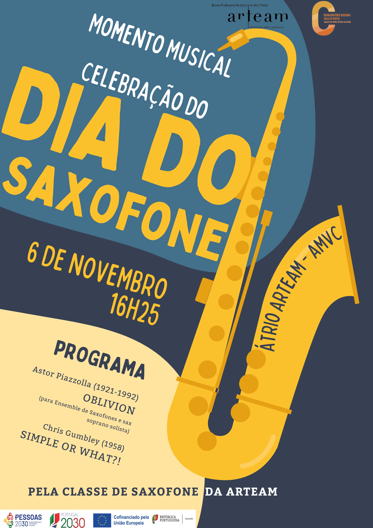 ARTEAM comemora Dia do Saxofone