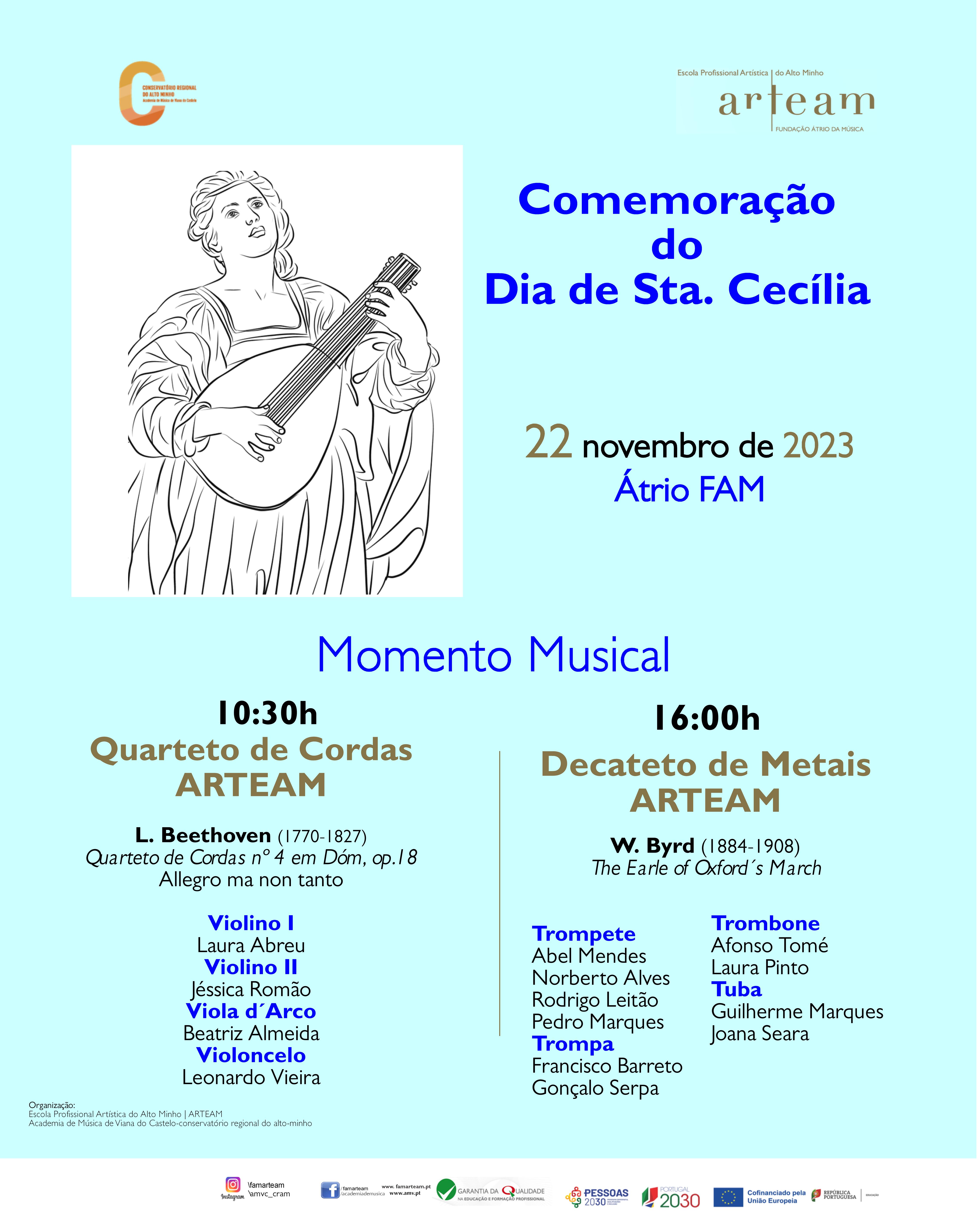 Dia da Padroeira dos Músicos, Santa Cecília