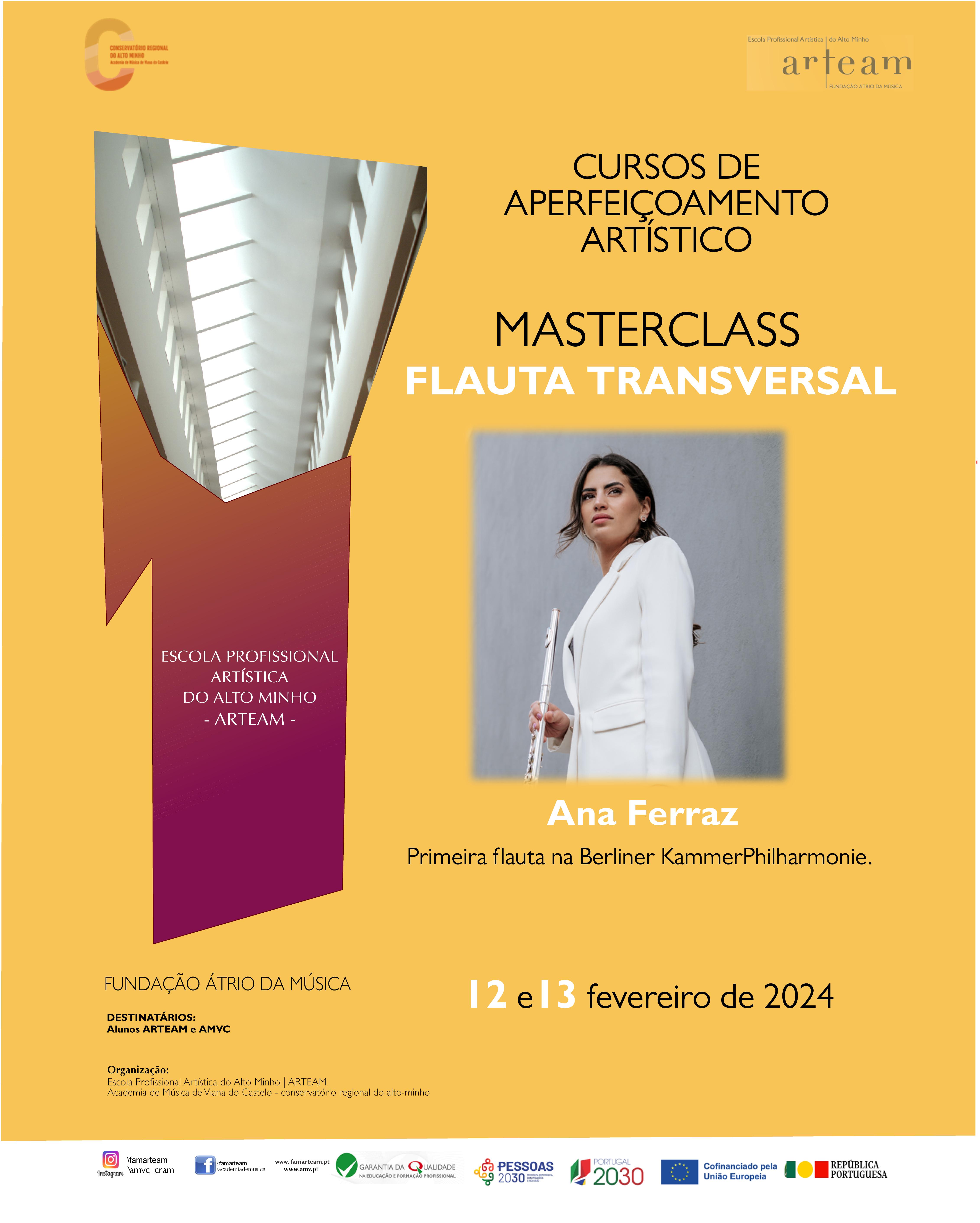 Masterclass de Flauta Transversal por Ana Ferraz