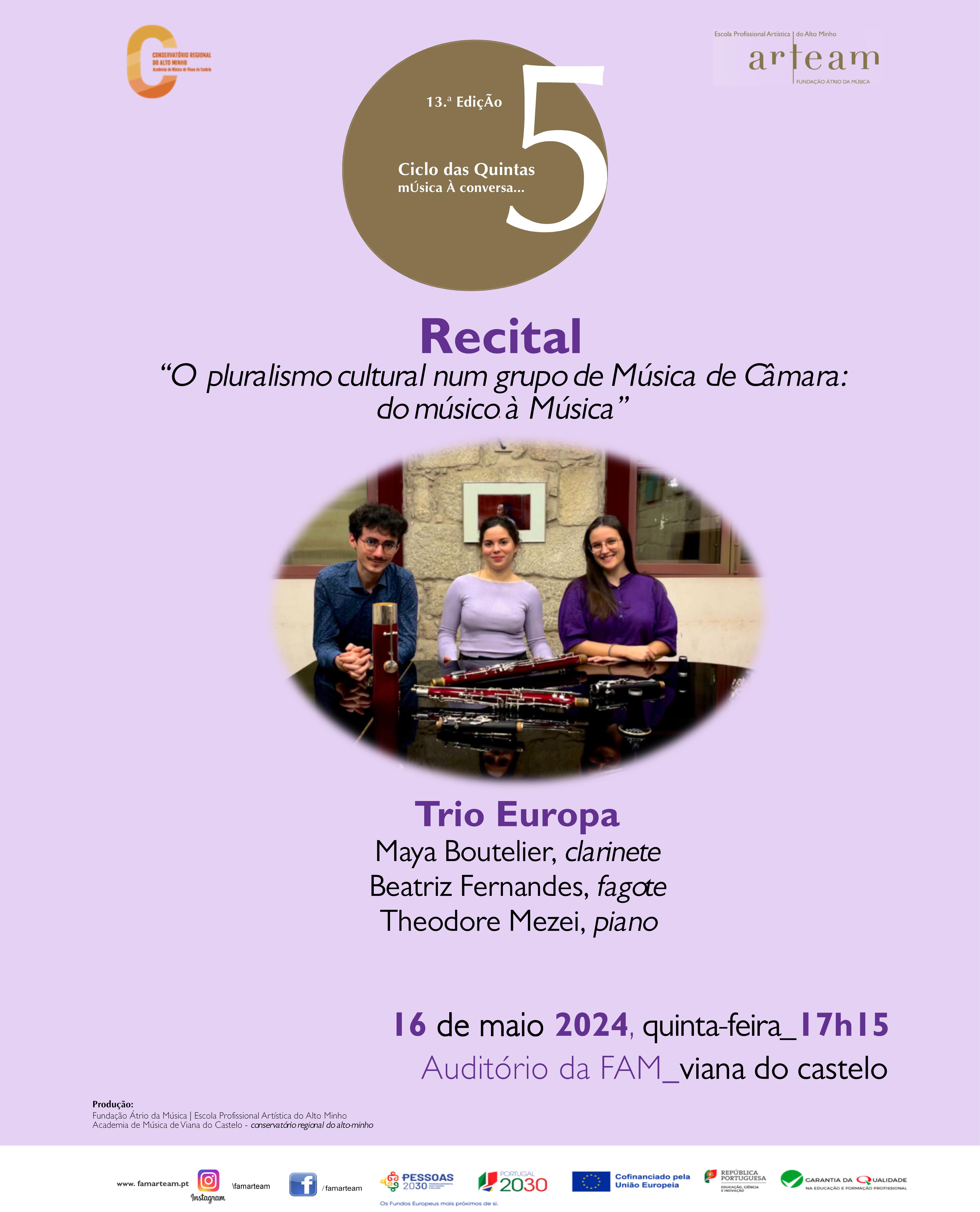 CICLO DAS QUINTAS - música à conversa…” maio 2024