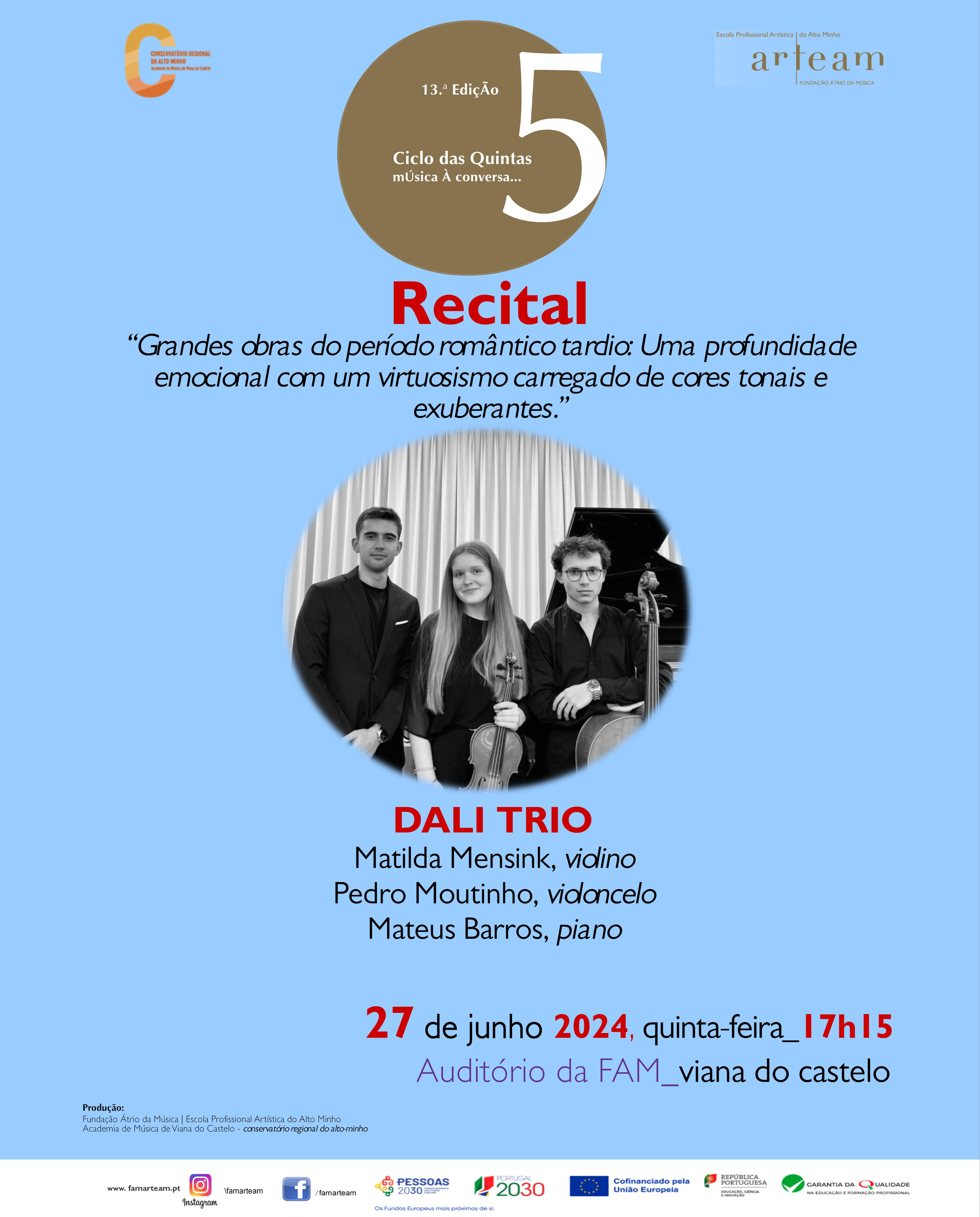 CICLO DAS QUINTAS - música à conversa…”. junho 2024