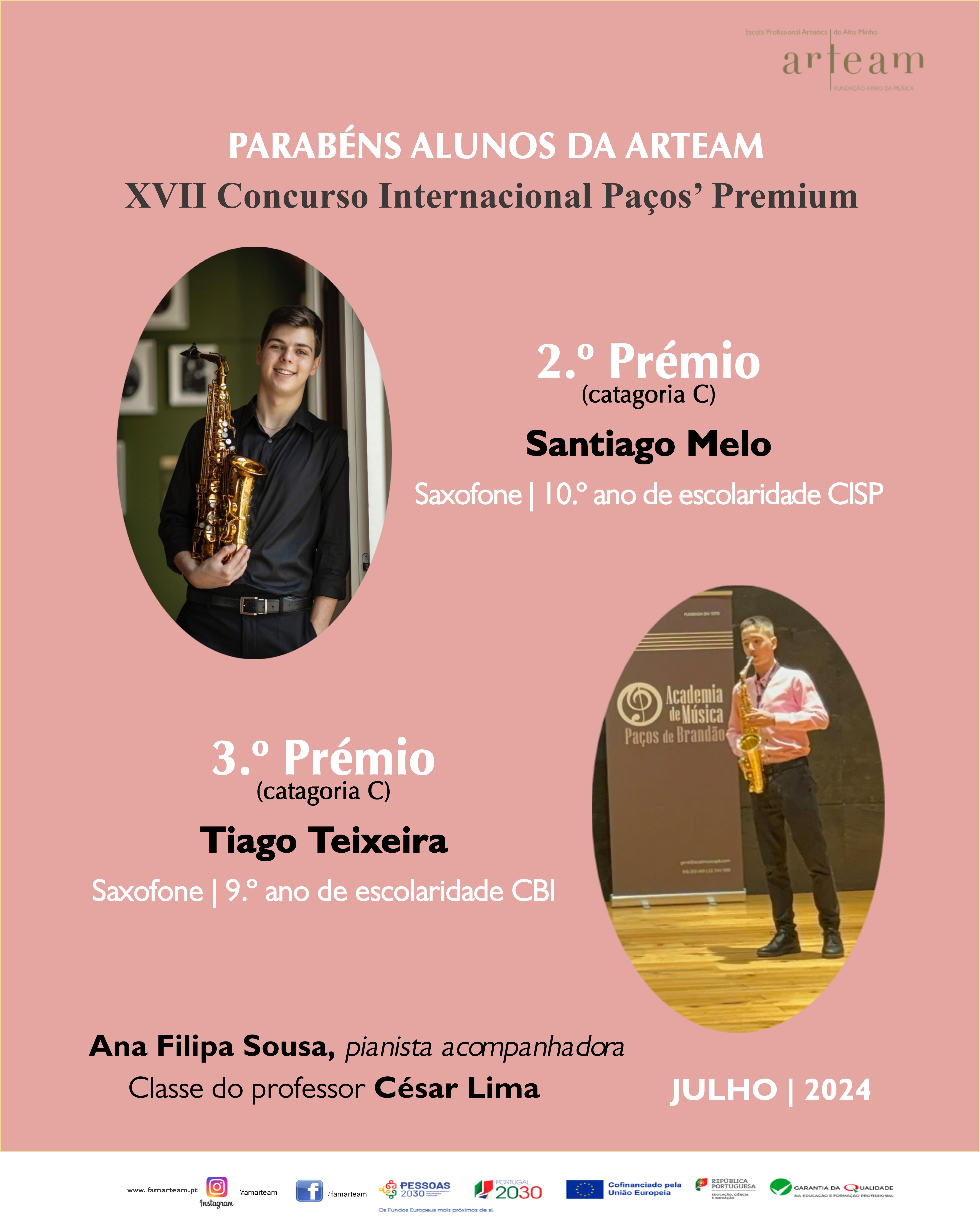 Parabéns alunos da ARTEAM  julho