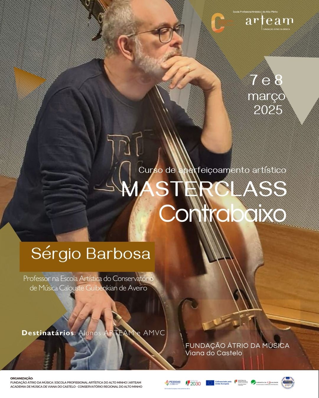Masterclasse de contrabaixo por Sérgio Barbosa