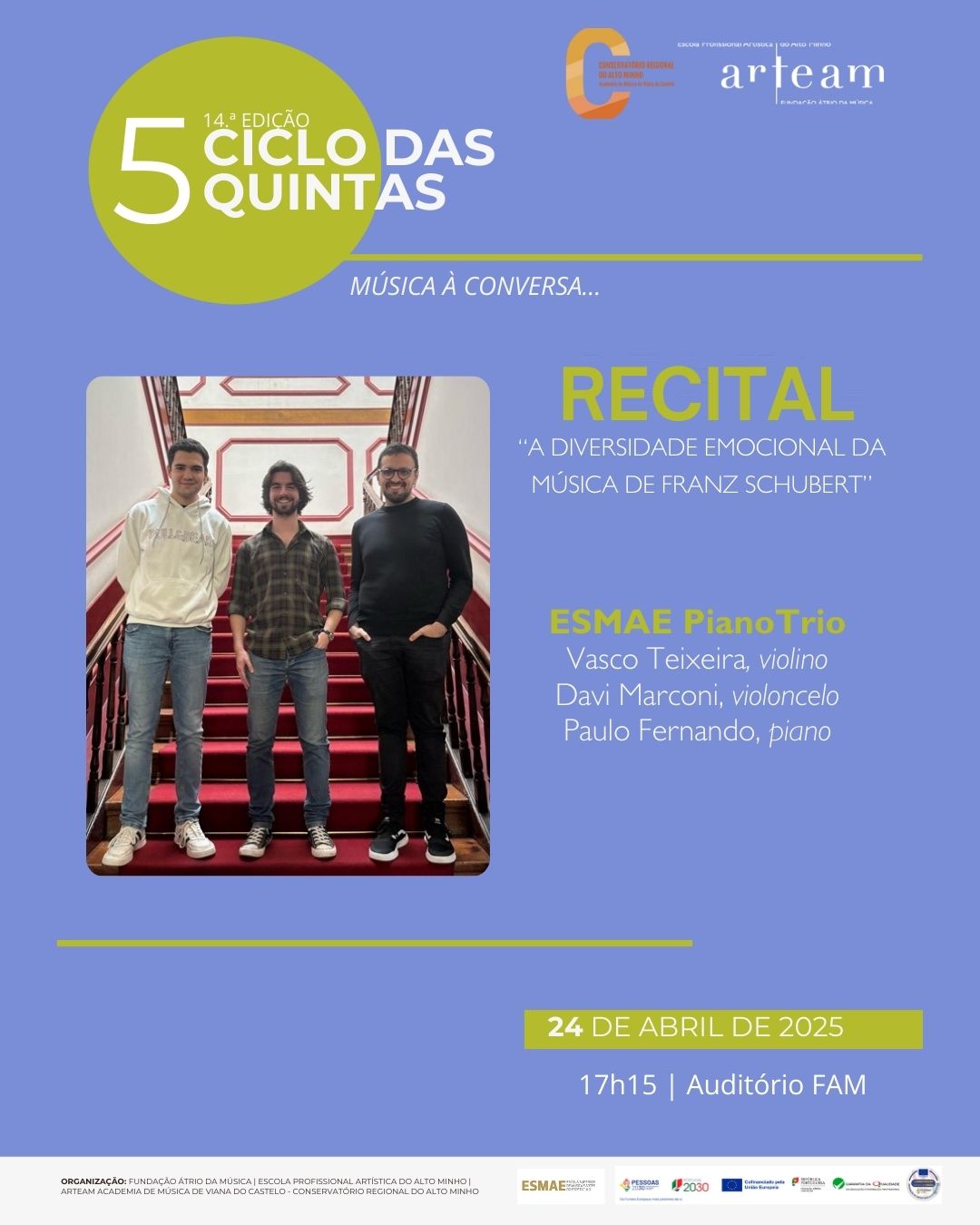 🎶 Recital Ciclo das Quintas… de abril 2025