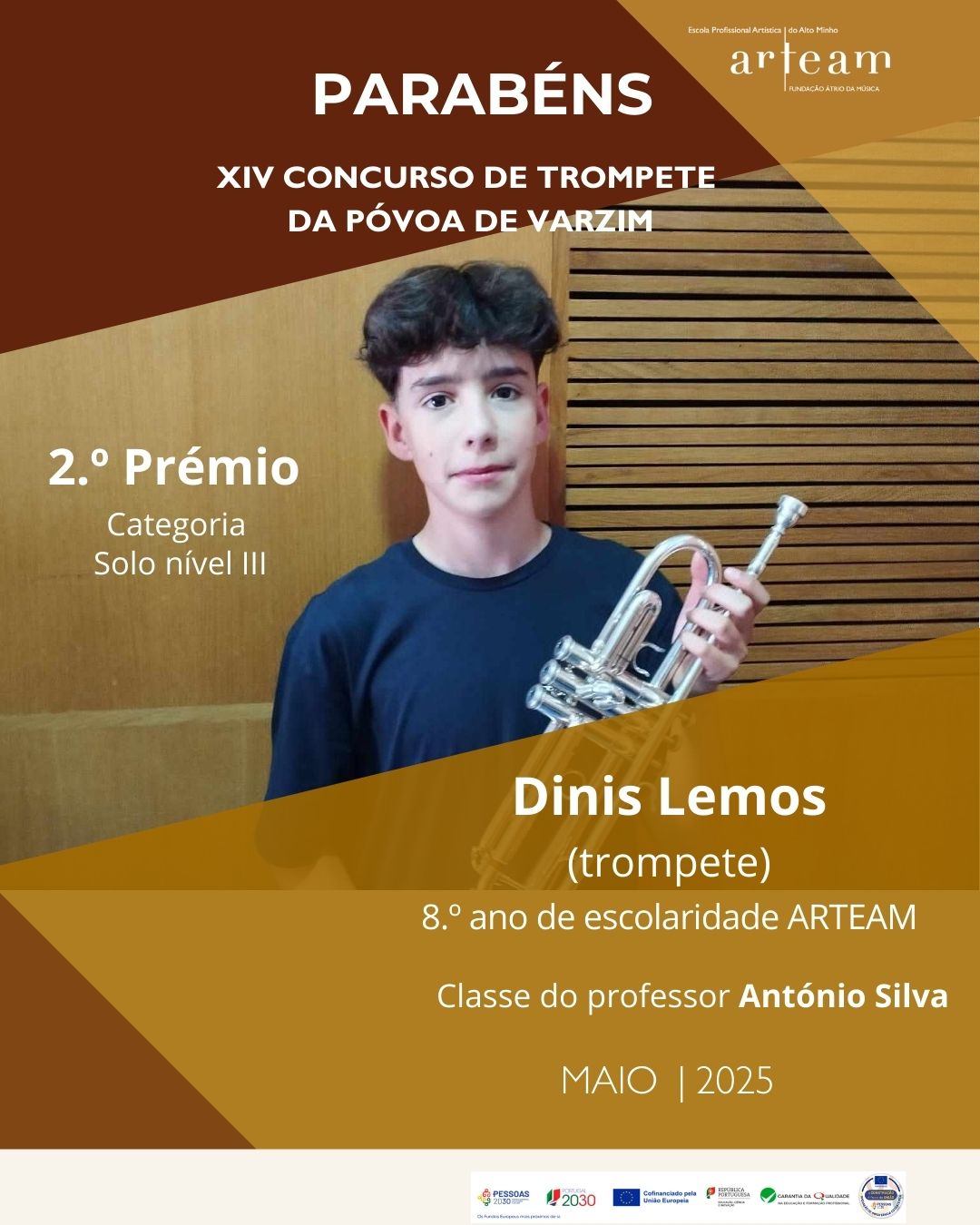 Aluno ARTEAM conquista prémio na Póvoa de Varzim 25