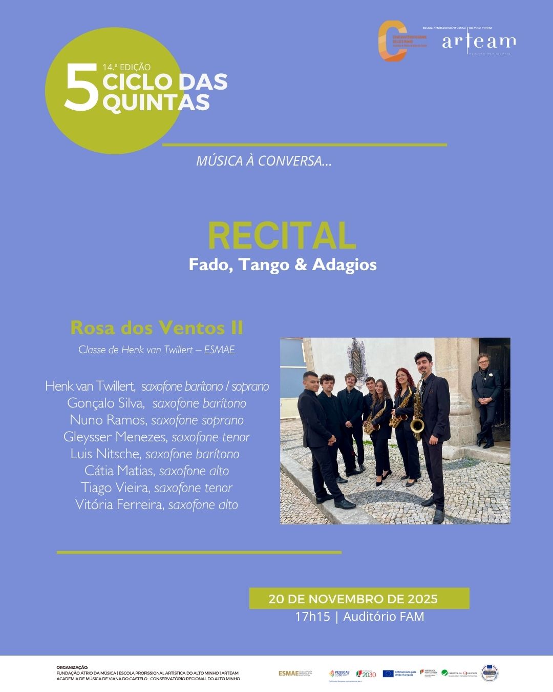CICLO DAS QUINTAS – Música à Conversa… novembro 25