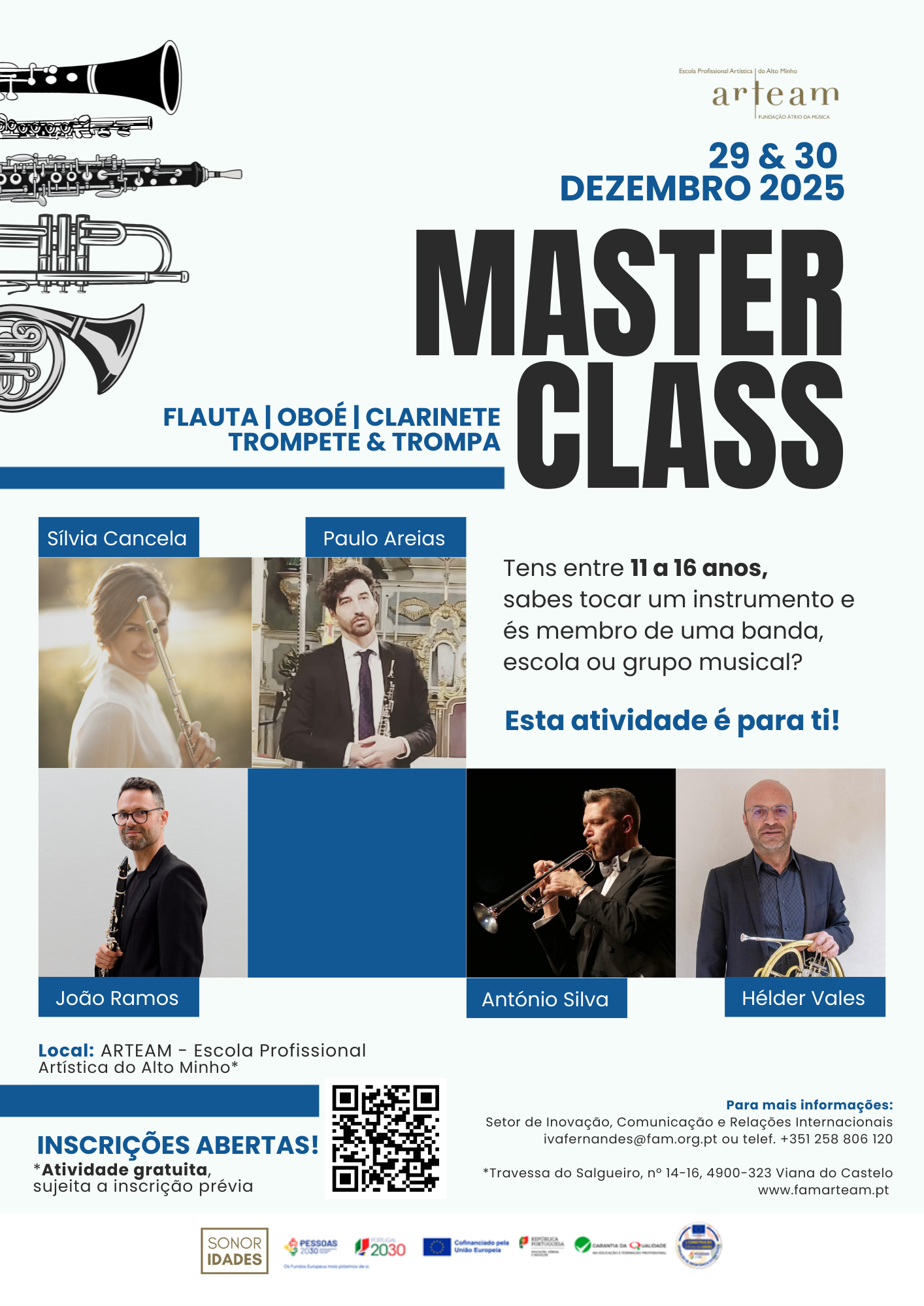 📢 Inscrições Abertas |  Masterclass 29 & 30 de dezembro 2025 