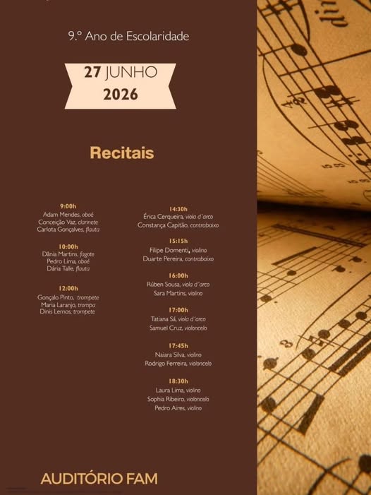 Recitais finais do 9.º ano de Escolaridade 26