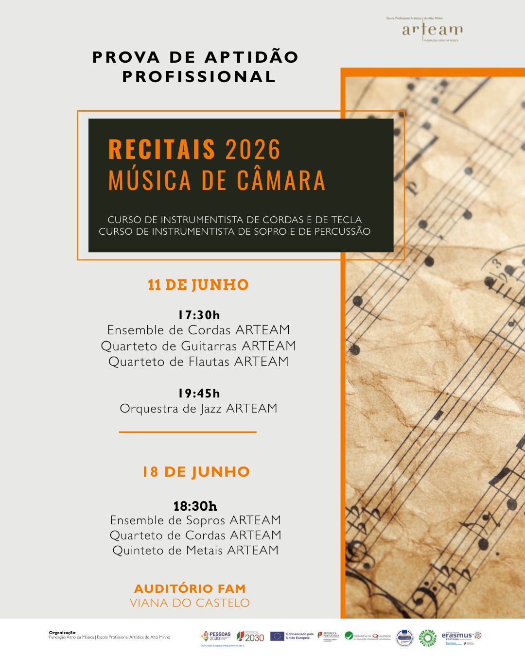 Recitais de finalistas ARTEAM junho 26