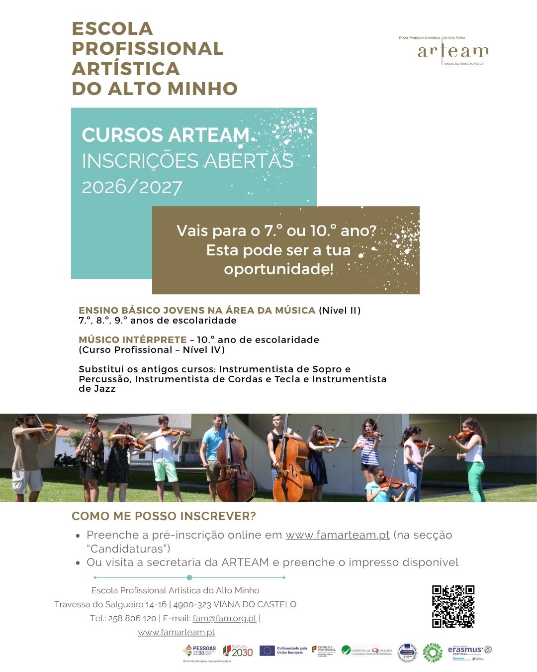 CANDIDATURAS ARTEAM ABERTAS 2026-2027