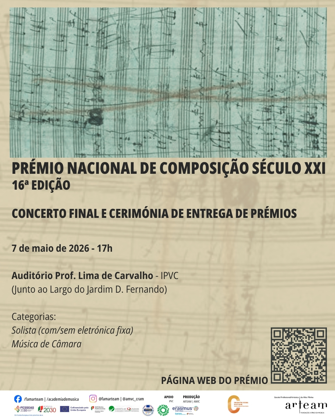 PRÉMIO NACIONAL DE COMPOSIÇÃO SÉCULO XXI✍️ 2026