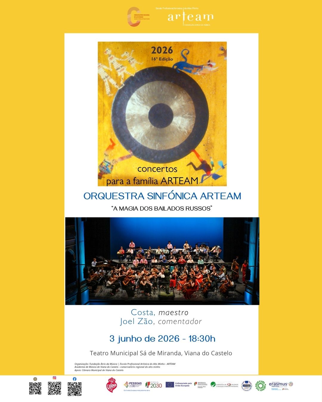 Concerto para a Família no Teatro Municipal Sá de Miranda junho 26