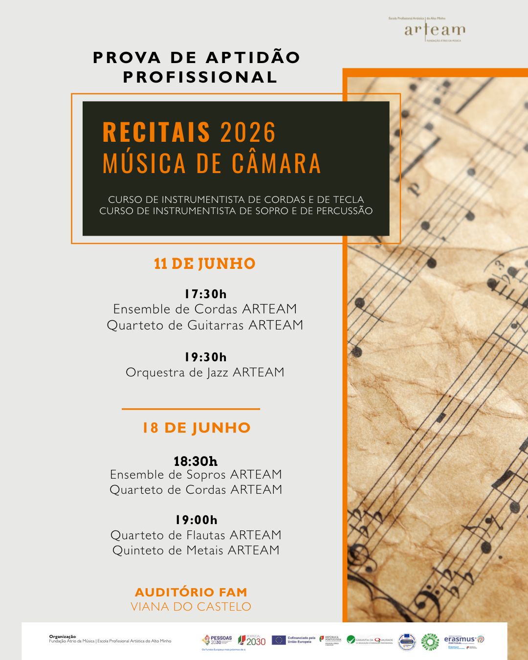 Recitais de finalistas ARTEAM junho 26